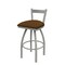 Holland Bar Stool Co 30" Low Back Swivel Bar Stool, Nickel Finish, Canter Thatch Seat 82130AN001 - alternate 1
